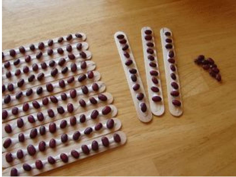 beans and place value